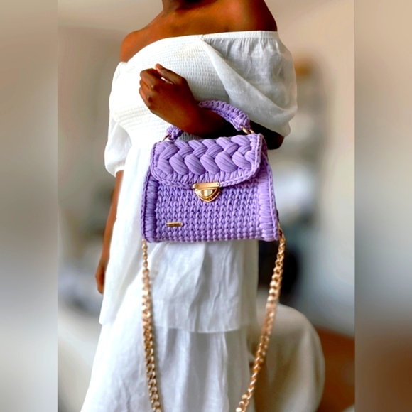 Zialoo Tapah Elegant Turquoise Braided Shoulder Bag - Picture 15 of 15